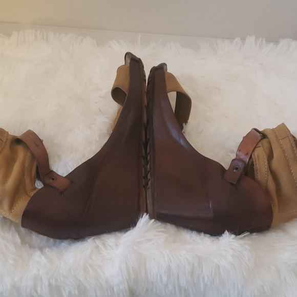 Airstep 2 tone brown leather shoes - Picture 4 of 12